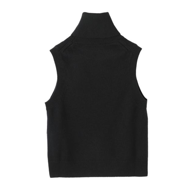 CELINE ベスト あす着] セリーヌ CELINE ニットベスト タートルネック ニット レディース