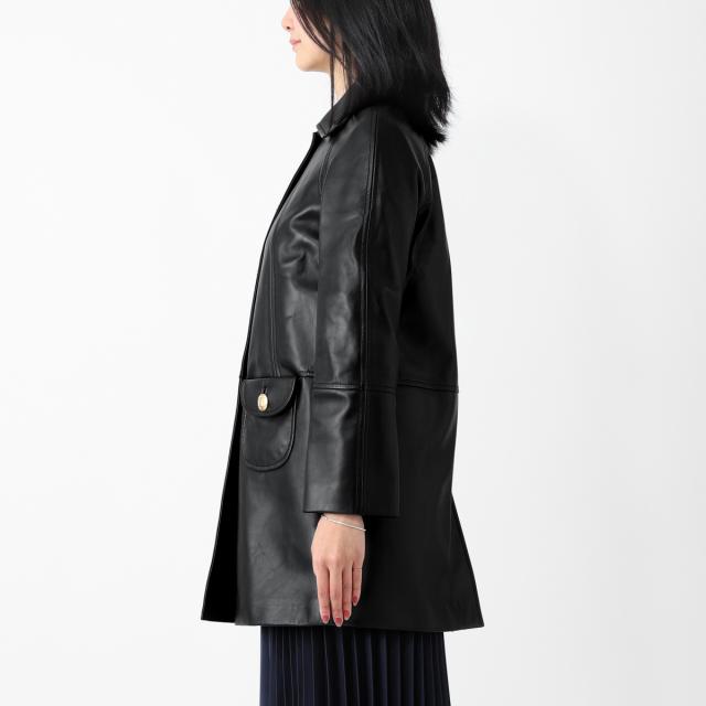 セリーヌ CELINE レザーコート クロディーヌカラーコート レディースの