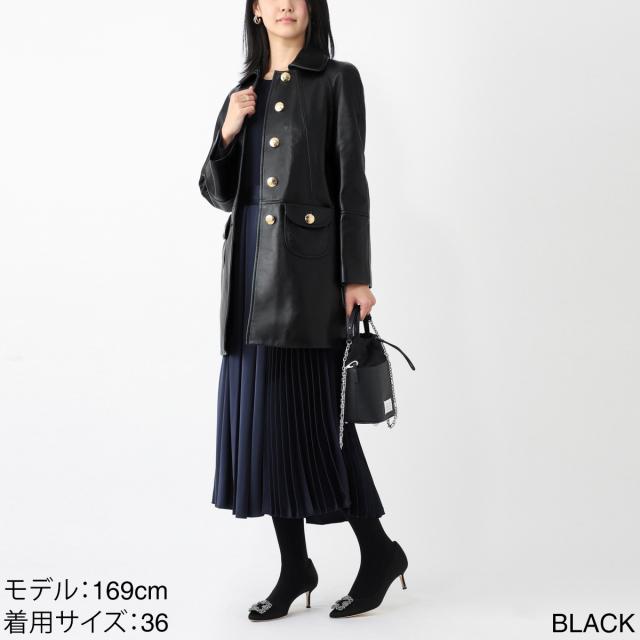 セリーヌ CELINE レザーコート クロディーヌカラーコート レディースの