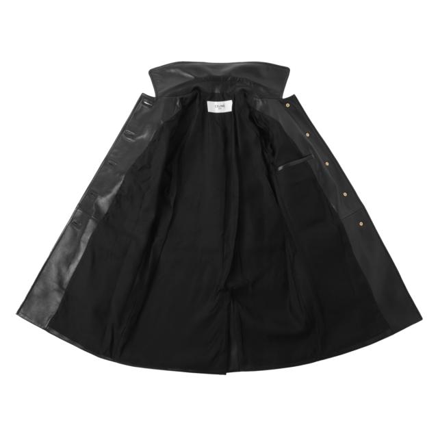 セリーヌ CELINE レザーコート クロディーヌカラーコート レディースの