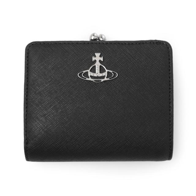 ヴィヴィアンウエストウッド Vivienne Westwood 2つ折り財布 小銭入れ付き レディース SAFFIANO WALLET FR PKT