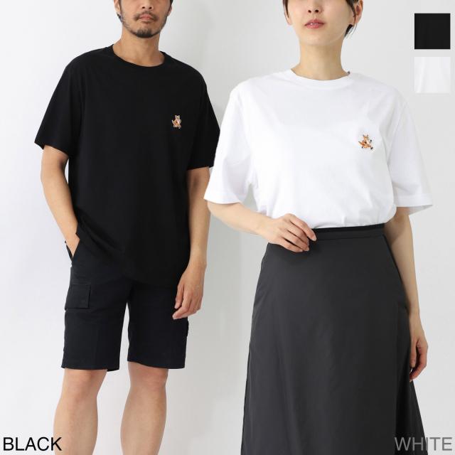 [あす着] メゾンキツネ MAISON KITSUNE クルーネックTシャツ メンズ SPEEDY FOX PATCH COMFORT TEE-SHIRTの通販は
