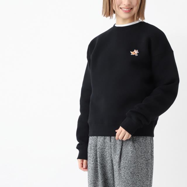 [あす着] メゾンキツネ MAISON KITSUNE スウェットシャツ レディース SPEEDY FOX PATCH COMFORT SWEATSHIRT