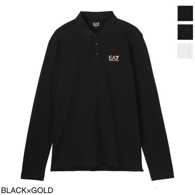 [あす着] エンポリオアルマーニ EA7 EMPORIO ARMANI 長袖ポロシャツ メンズ
