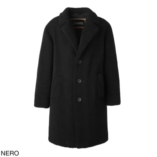 あす着] ヘルノ HERNO シングルコート ボアコート メンズ