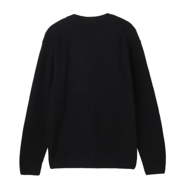 メゾンキツネ MAISON KITSUNE Vネック カーディガン メンズ BOLD FOX HEAD PATCH REGULAR CARDIGAN IN LAMBSWOOL_1