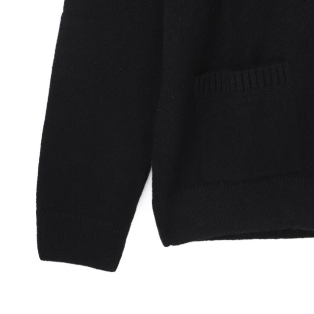 メゾンキツネ MAISON KITSUNE Vネック カーディガン メンズ BOLD FOX HEAD PATCH REGULAR CARDIGAN IN LAMBSWOOL_4
