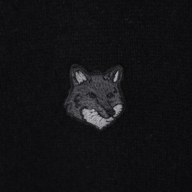 メゾンキツネ MAISON KITSUNE Vネック カーディガン メンズ BOLD FOX HEAD PATCH REGULAR CARDIGAN IN LAMBSWOOL_7