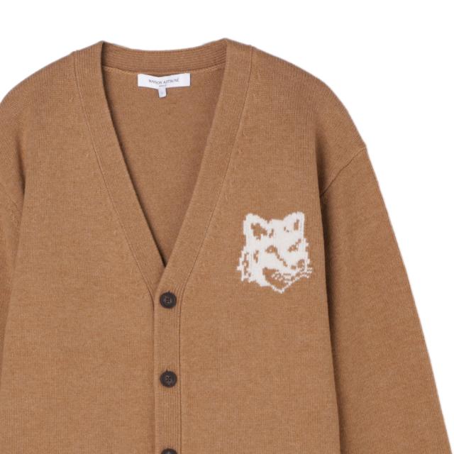 あす着] メゾンキツネ MAISON KITSUNE Vネック カーディガン メンズ