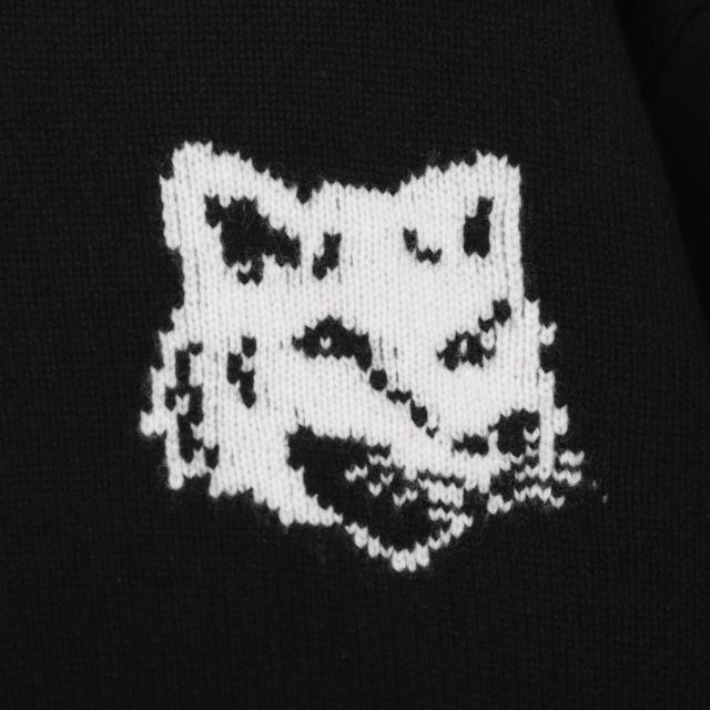 メゾンキツネ MAISON KITSUNE ハイネックニット メンズ FOX HEAD INTARSIA COMFORT HIGH NECK JUMPER_5