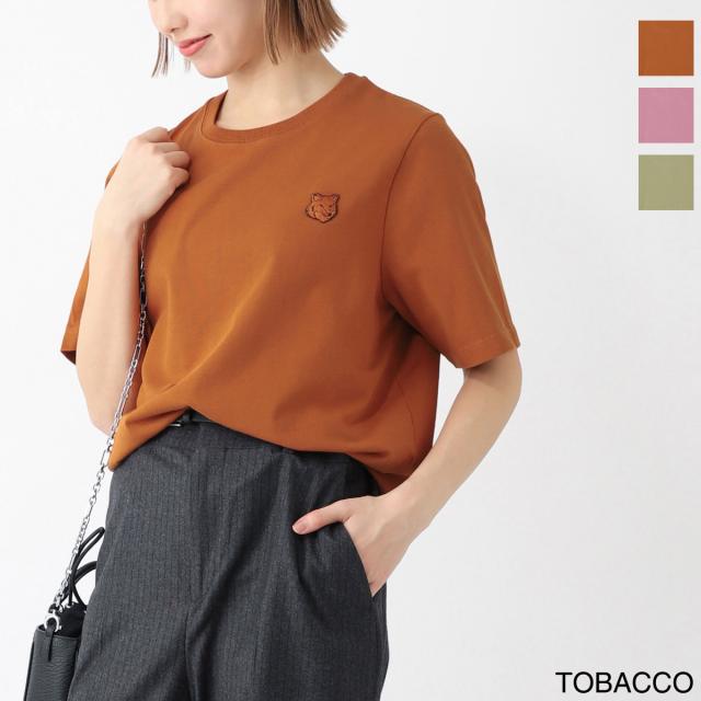 [あす着] メゾンキツネ MAISON KITSUNE クルーネックTシャツ レディース BOLD FOX HEAD PATCH COMFORT TEE SHIRT