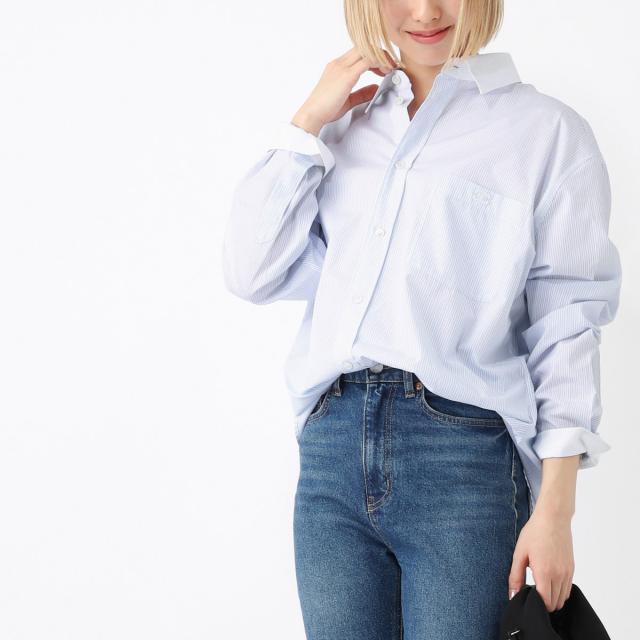 [あす着] セリーヌ CELINE 長袖レギュラーカラーシャツ オーバーサイズ シャツ レディース CHEMISE OVERSIZE TRIOMPHE