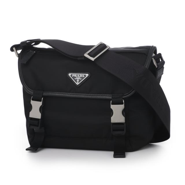 [あす着] プラダ PRADA ショルダーバッグ メンズ RE-NYLON×SAFFIANOLEATHER