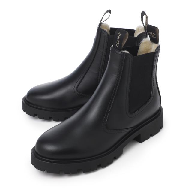 [あす着] セリーヌ CELINE チェルシーブーツ レディース CHELSEA BOOT WITH SHEARLING 35の通販は