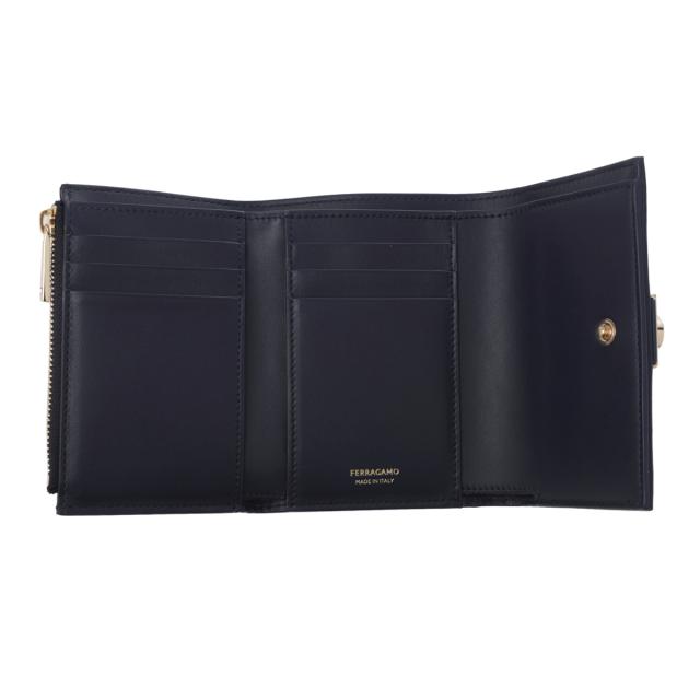 フェラガモ 折り財布 黒 ✨未使用級】 フェラガモ 折り財布