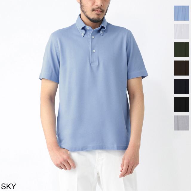 [あす着] ギローバー GUY ROVER 半袖ポロシャツ ボタンダウンポロシャツ メンズ JERSEY