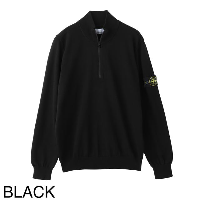 あす着] ストーンアイランド STONE ISLAND ハーフジップニット メンズ
