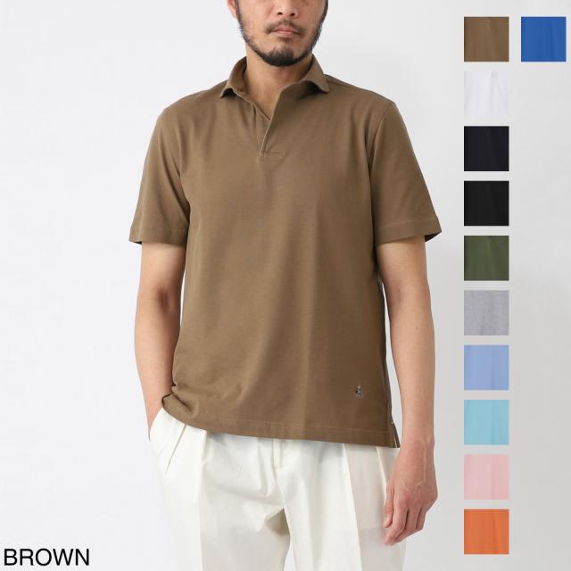 [あす着] ギローバー GUY ROVER 半袖ポロシャツ スキッパーポロシャツ メンズ JERSEY