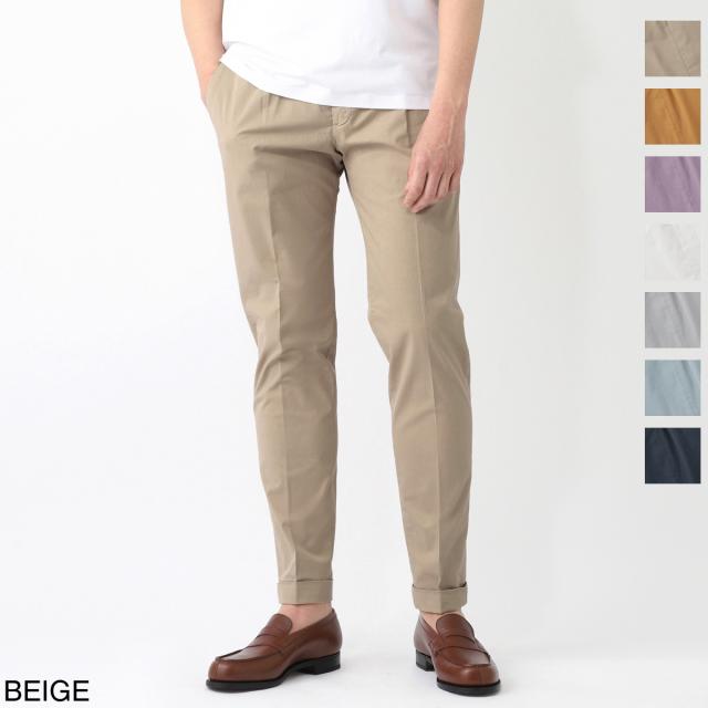 [あす着] ブリリア BRIGLIA 1949 ワンプリーツ スラックス コットンパンツ メンズ BG07