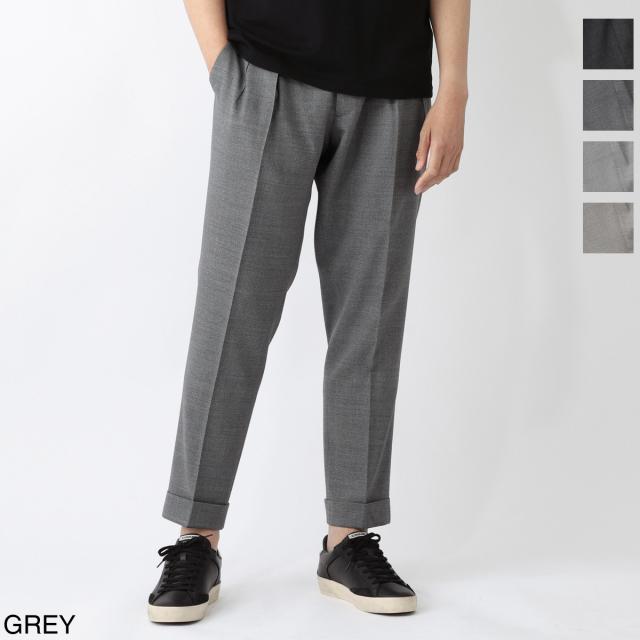 [あす着] ベルウィッチ BERWICH ツープリーツ スラックス ウールパンツ メンズ TROPICAL NATURAL STRETCH