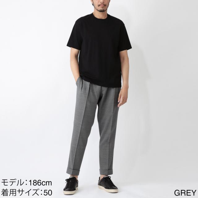 SPIRIT BERWICH スラックス チェック シルク混 イタリア製 44 berwich