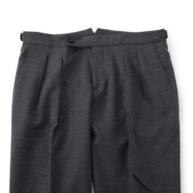 あす着] ベルウィッチ BERWICH ツープリーツ スラックス ウールパンツ