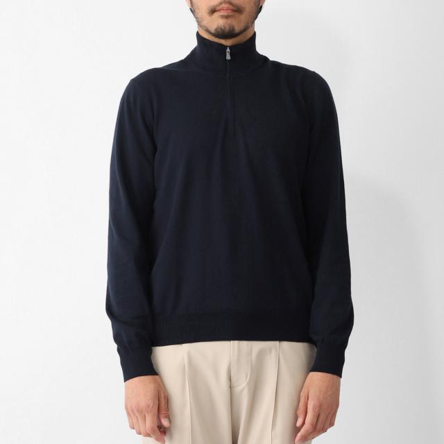 グランサッソ Gran Sasso ハーフジップニット メンズ