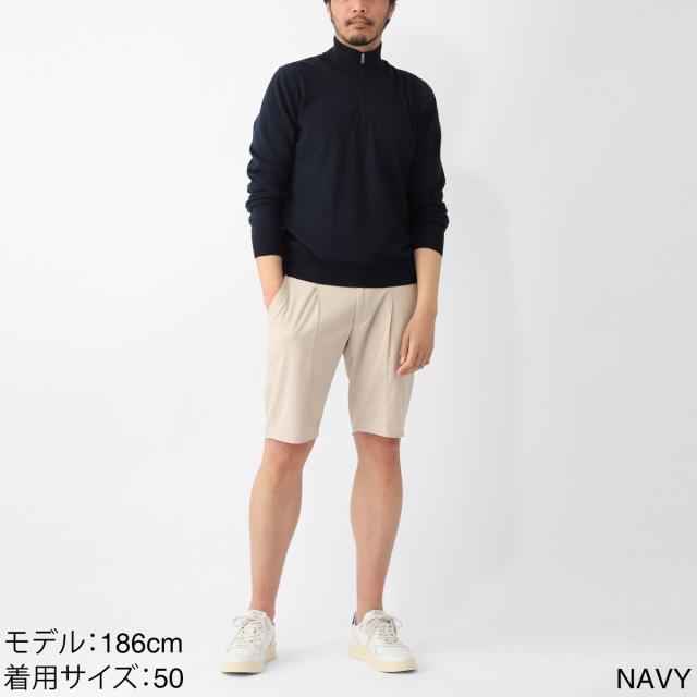 グランサッソ Gran Sasso ハーフジップニット メンズ