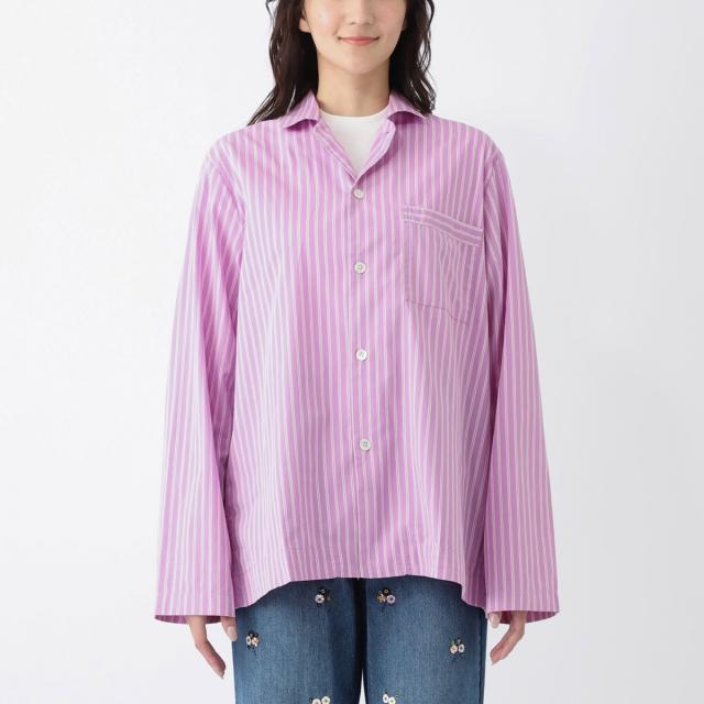 テクラ TEKLA パジャマ シャツ カジュアルシャツ メンズ レディース POPLIN LONG-SLEEVED SHIRT_4