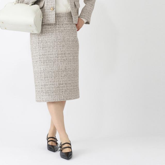 フェンディ FENDI スカートベロア ♯44サイズ ブラック ブラウン