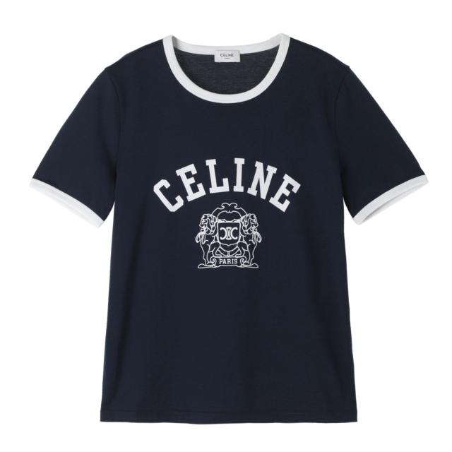あす着] セリーヌ CELINE クルーネック Tシャツ レディース T