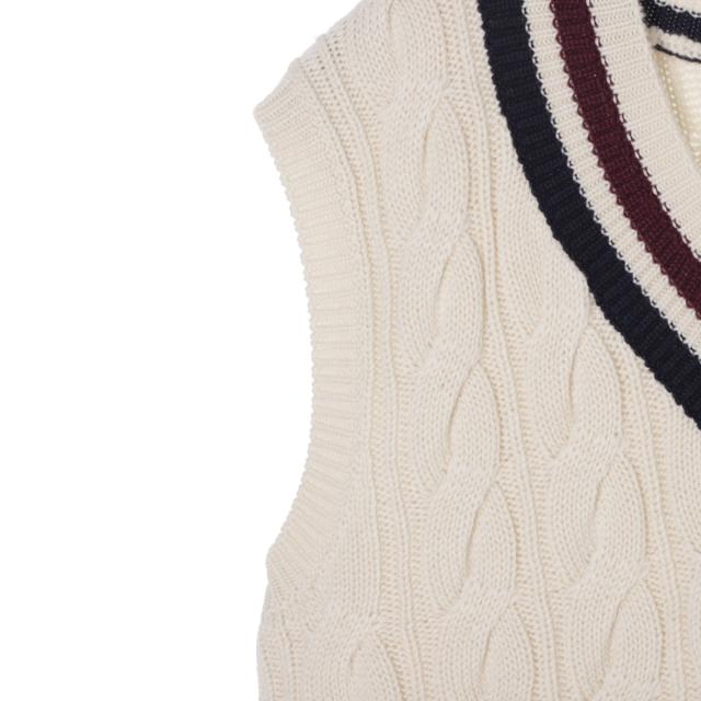 セリーヌ CELINE ニットベスト メンズ PULL SANS MANCHES COL Vの通販