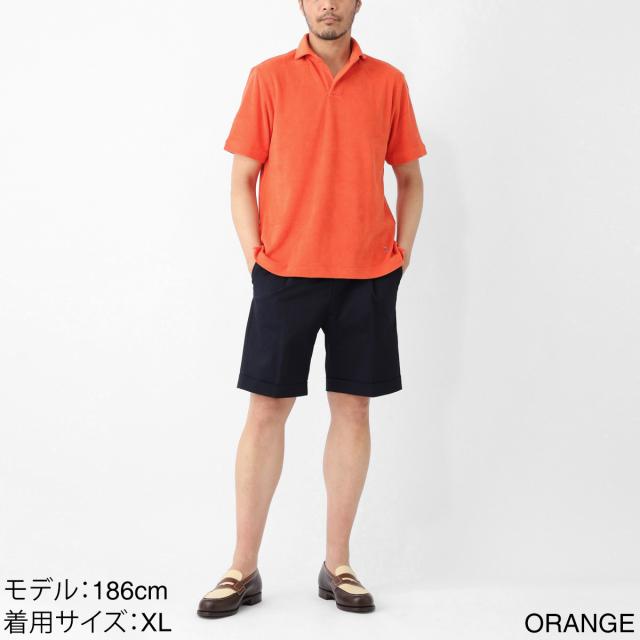 あす着] ギローバー GUY ROVER 半袖ポロシャツ スキッパーポロシャツ