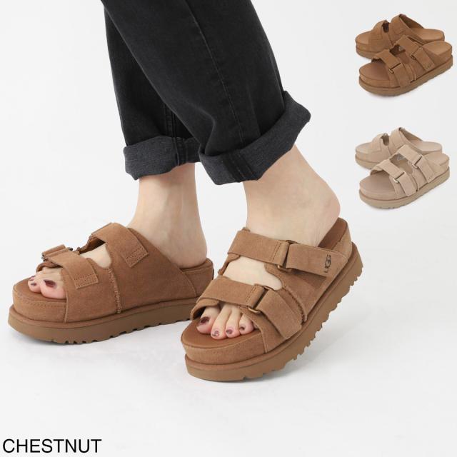 [あす着] アグオーストラリア UGG Australia サンダル スライドサンダル レディース GOLDENSTAR HI SLIDE プラットフォーム 厚底