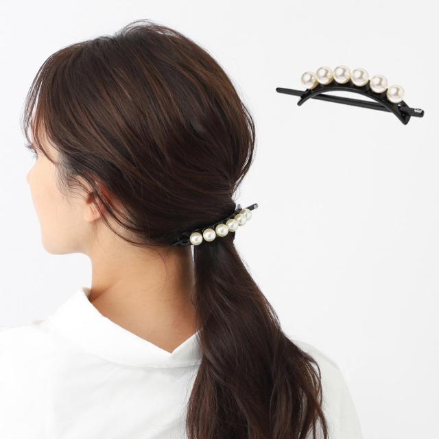 [あす着] アレクサンドルドゥパリ ALEXANDRE DE PARIS バレッタ レディース TIMELESS LES PERLES OVERSIZE BARRETTE ITALIENNE PERLEE