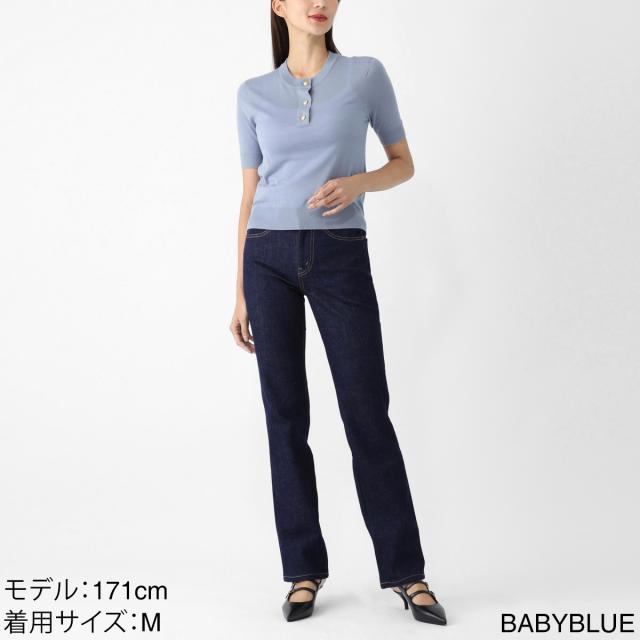 セリーヌ CELINE クルーネック半袖ニット レディース_4