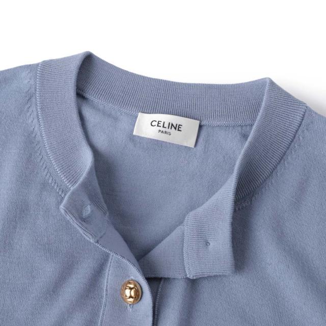 セリーヌ CELINE クルーネック半袖ニット レディース_8