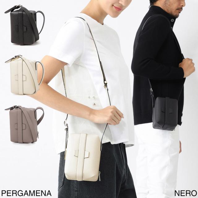 [あす着] ヴァレクストラ Valextra ショルダーバッグ メンズ レディース TRICTRAC V5L24 028