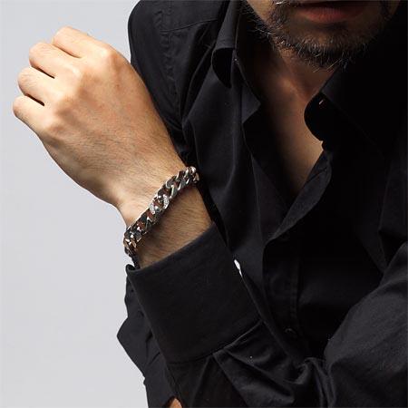ガーデル GARDEL ブレスレット メンズ レディース DIAMOND LINK WIDE_2