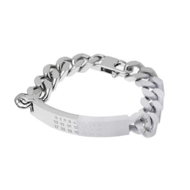エムエム 6 メゾンマルジェラ MM6 Maison Margiela ブレスレット レディース MINIMAL LOGO ID TAG CURB BRACELET_1