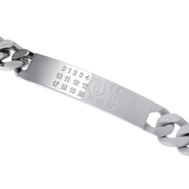 エムエム 6 メゾンマルジェラ MM6 Maison Margiela ブレスレット レディース MINIMAL LOGO ID TAG CURB BRACELET_4