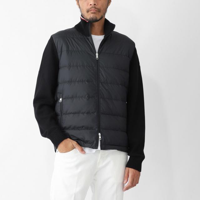yasu gumiさん限定最終値下げ　 モンクレール　カーディガン あす着] モンクレール MONCLER ダウン切り替え ジップアップ