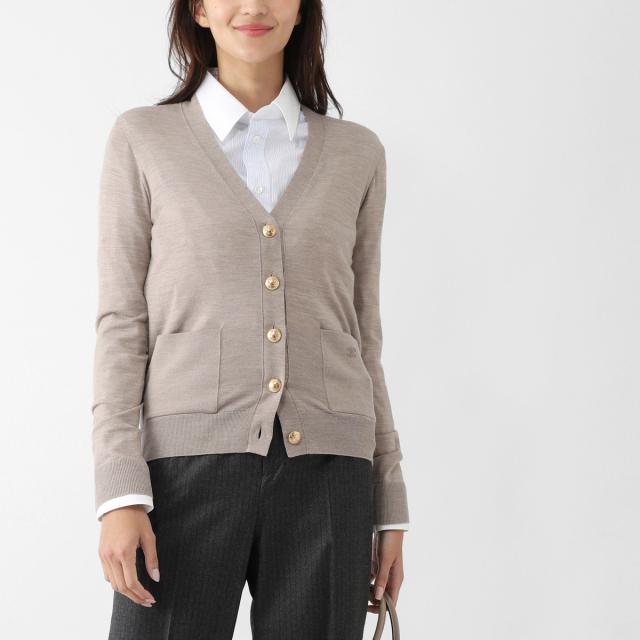 セリーヌ CELINE Vネック カーディガン レディース CARDIGAN TRIOMPHE