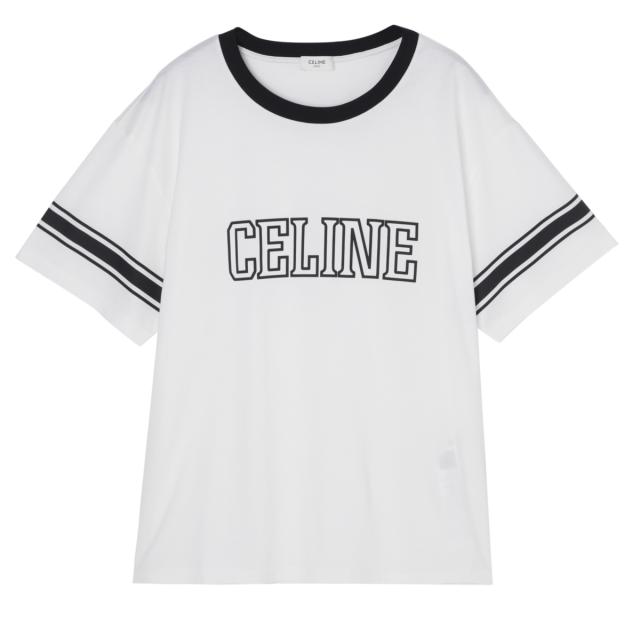 [あす着] セリーヌ CELINE クルーネックTシャツ メンズ TSHIRT LOOSE CELINE COLLEGE