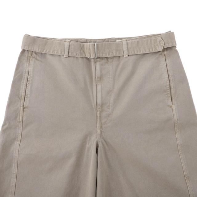 パンツ Lemaire Twisted Halfpants TWISTED ベルトパンツ - Moss Green - ガーメントダイスノーヘビー