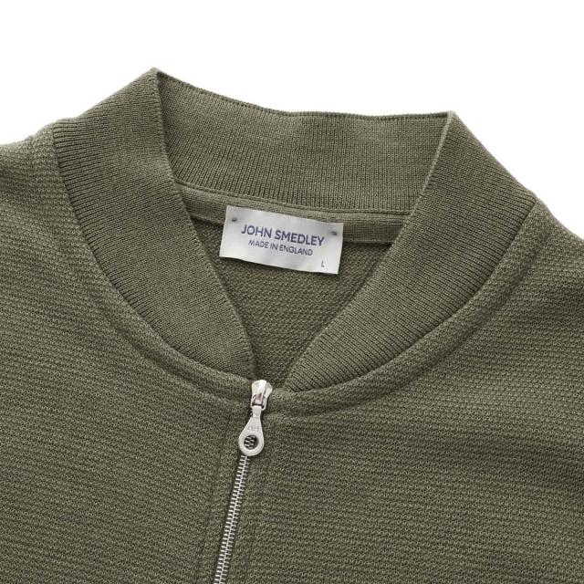 ジョンスメドレー JOHN SMEDLEY ジップアップ ニットブルゾン メンズ