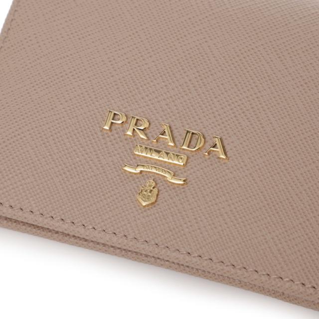 プラダ PRADA 2つ折り財布 小銭入れ付き レディース SAFFIANO METAL 