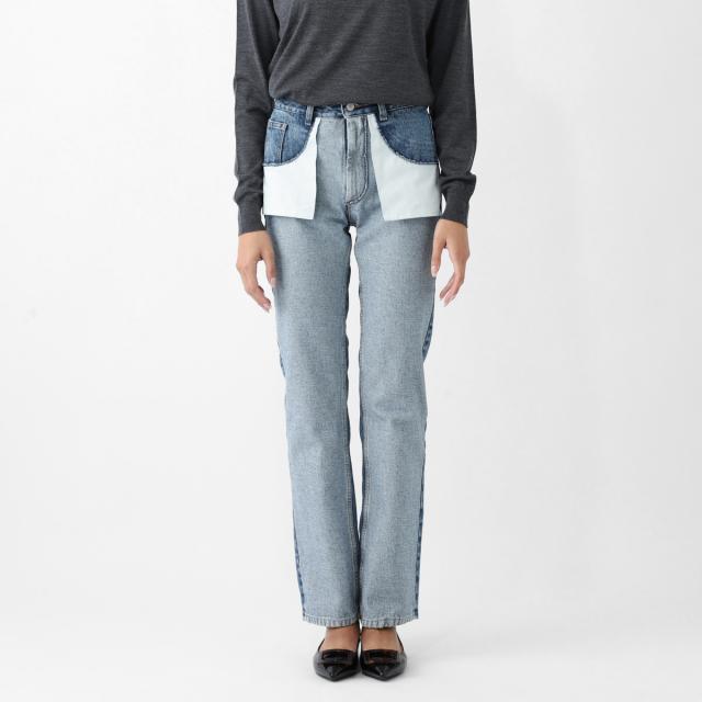 [あす着] エムエム 6 メゾンマルジェラ MM6 Maison Margiela ジップフライジーンズ レディース あす着] エムエム 6 メゾンマルジェラ MM6 Maison Margiela ジップ