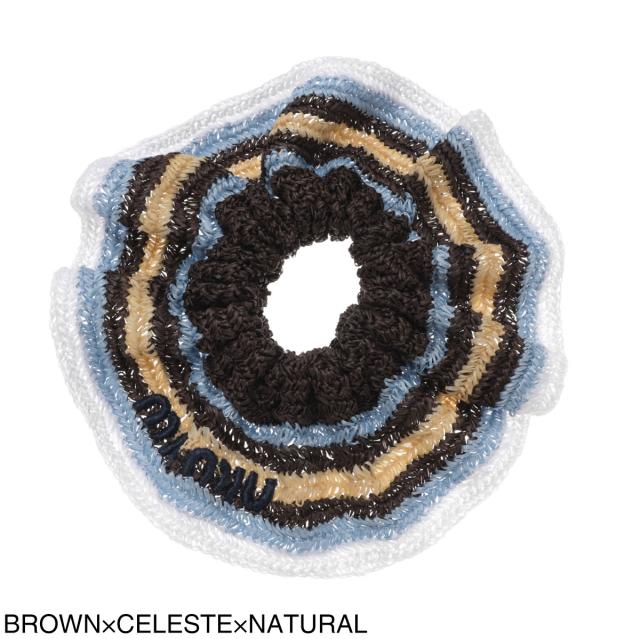 あす着] ミュウミュウ miu miu シュシュ ヘアゴム レディース