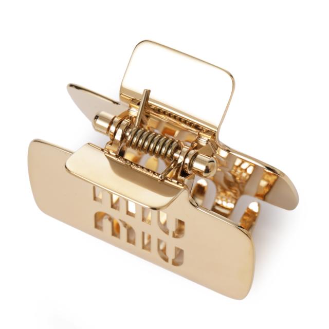 あす着] ミュウミュウ miu miu ヘアクリップ クロウクリップ